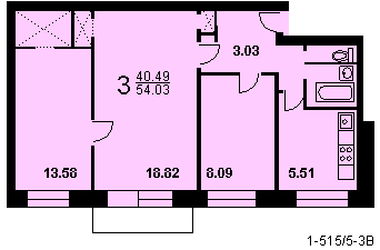 Планировка квартир 515