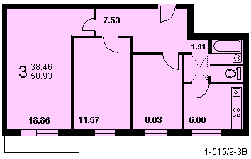 Планировка квартир 515