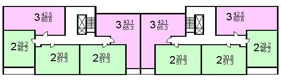 Планировка квартир 68. II-68 поэтажный план. П-68-02 планировка. II-68-03/1210. П-68-03 планировка.